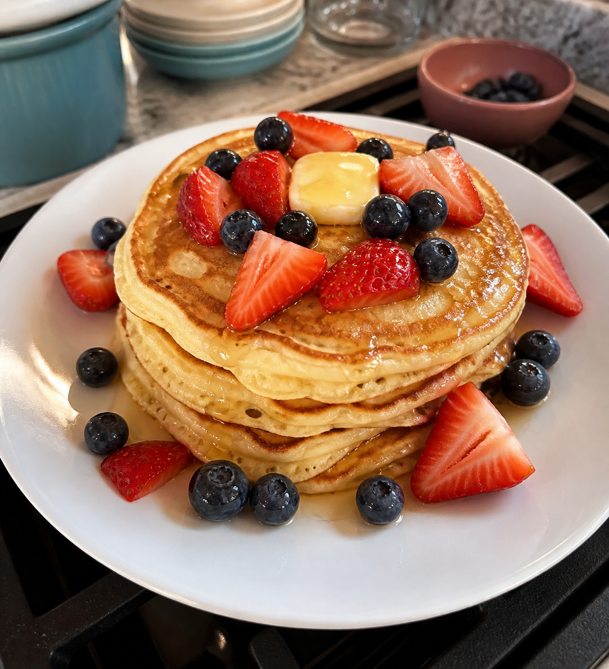 Fluffy High-Protein Almond Flour Pancakes