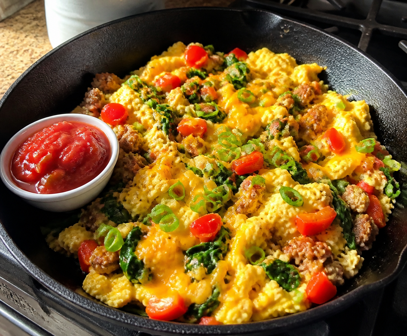 High-Protein Morning Power Skillet