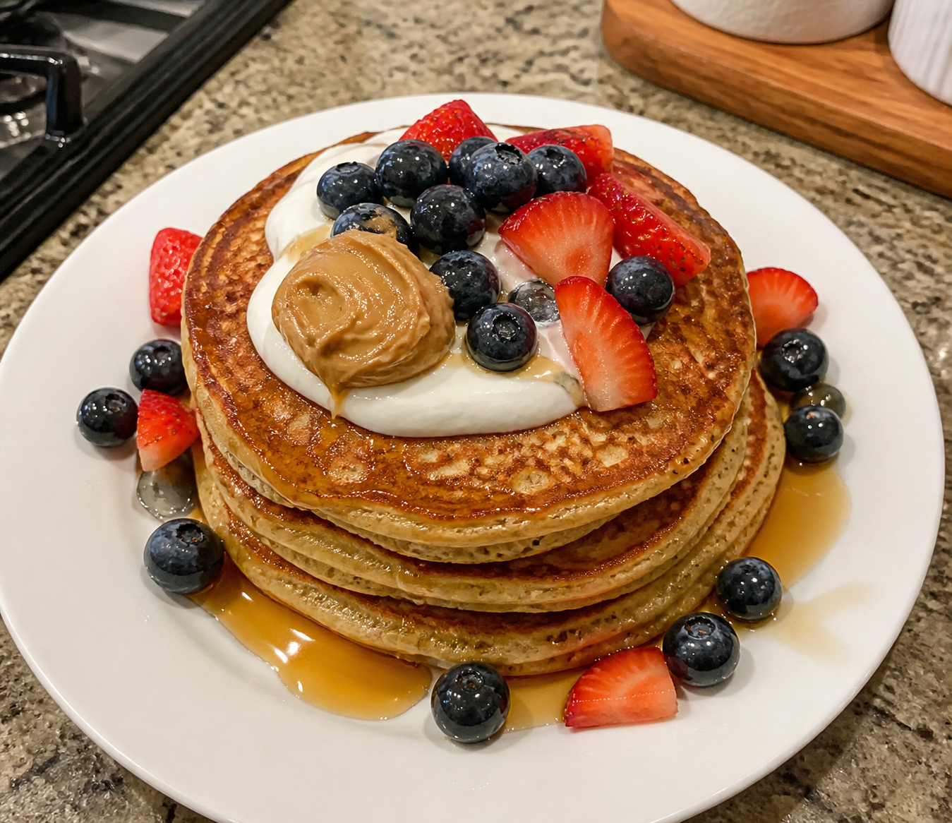 Fluffy Protein Pancakes with Protein Powder
