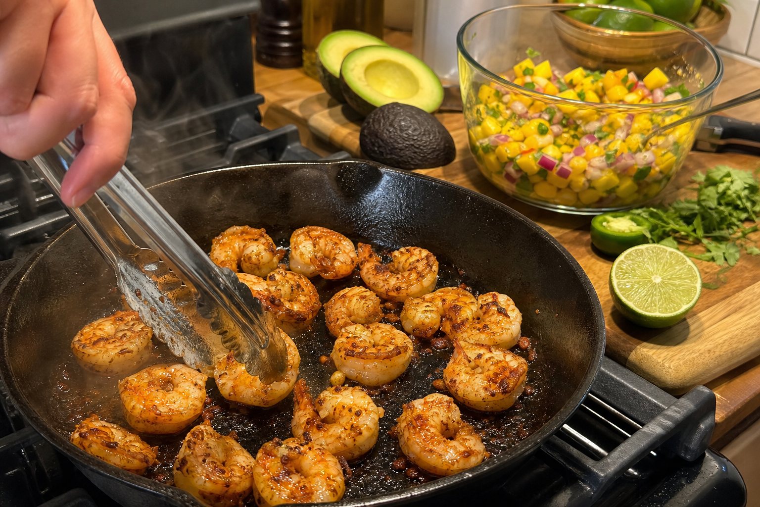 Cooking preparation steps