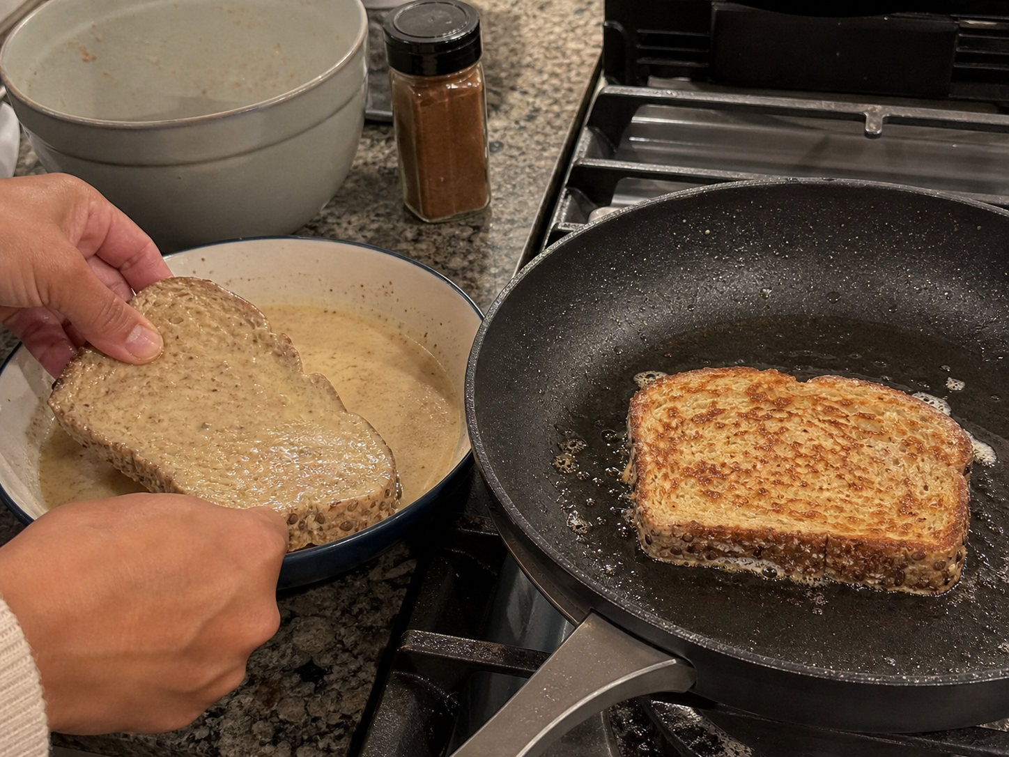 Cooking preparation steps